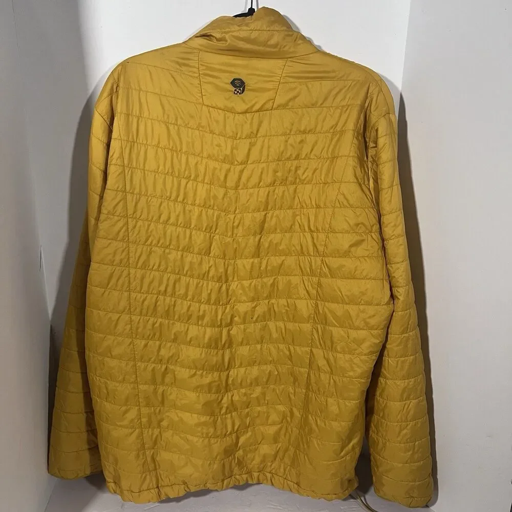 Mountain Hardwear Thermal Q Elite Yellow Lightweight Puffer Jacket Men's Large - Picture 6 of 6